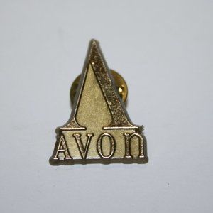 Gold Avon sales Rep Lapel pin 1"